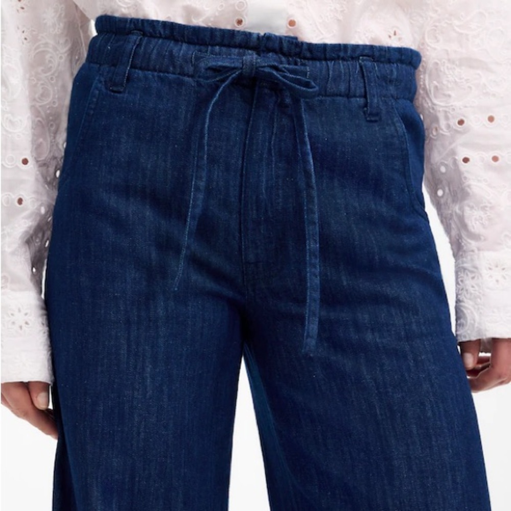 The Denim Pull-On Wide-Leg Pant 25 NWT!